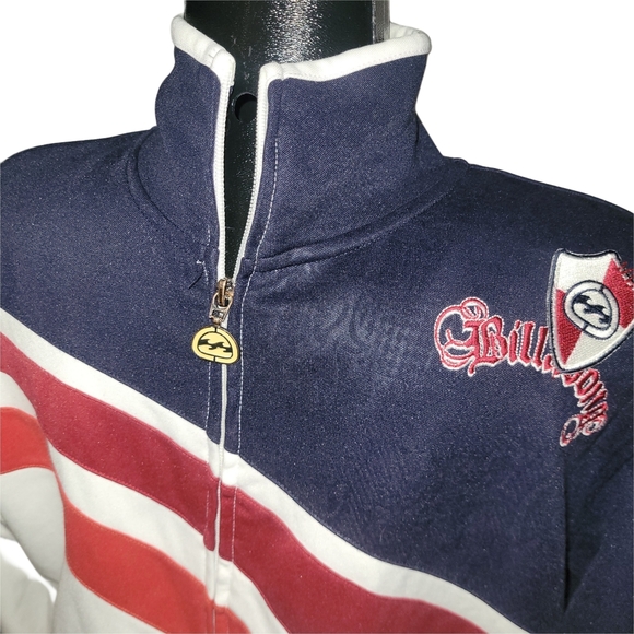 Billabong Y2K White Performance Jacket with Red and Navy Accents L - Picture 2 of 5